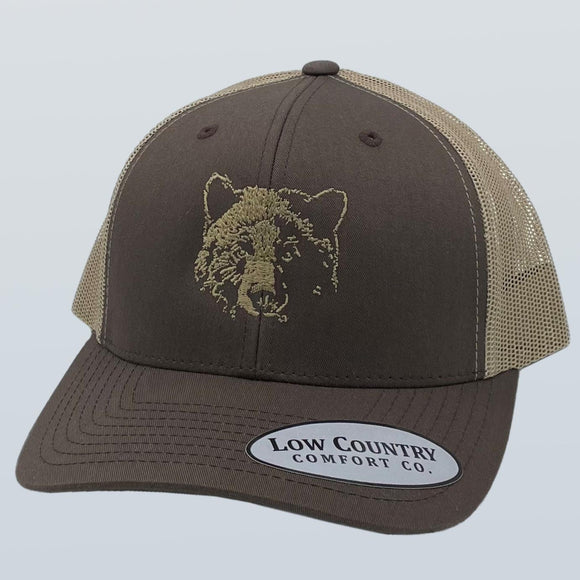 Bear Face Brown/Khaki Hat