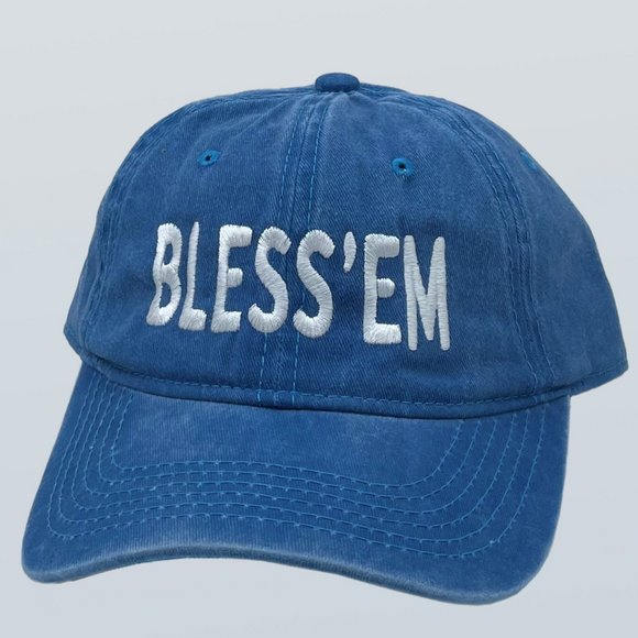 Bless 'Em Unstructured Hat Blue