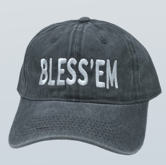 Bless 'Em Unstructured Hat Charcoal