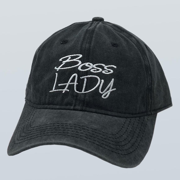 Boss Lady Unstructured Hat Black