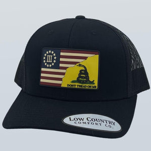 Betsy Ross DTOM Flag PVC Patch Black Hat