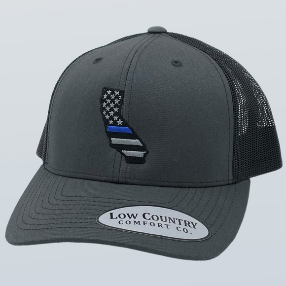 California Blue Line Charcoal/Black Hat