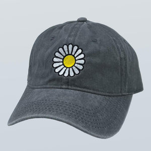 Daisy Unstructured Hat Charcoal