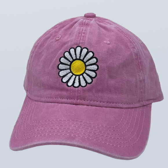 Daisy Unstructured Hat Pink