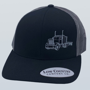 Semi Flatbed Side Panel Black/Charcoal Hat