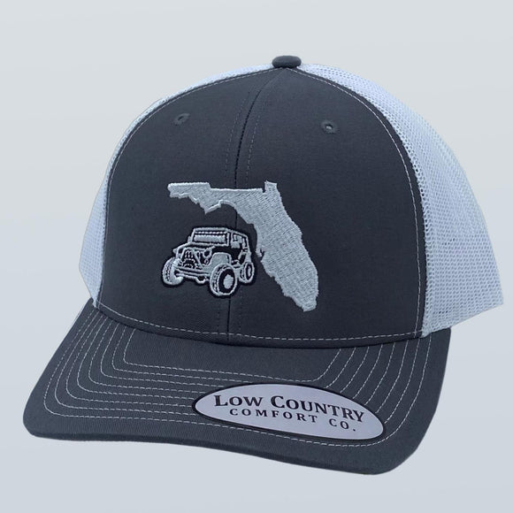 Florida Jeep Charcoal/White Hat
