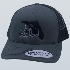 Florida Semi Truck Charcoal/Black Hat