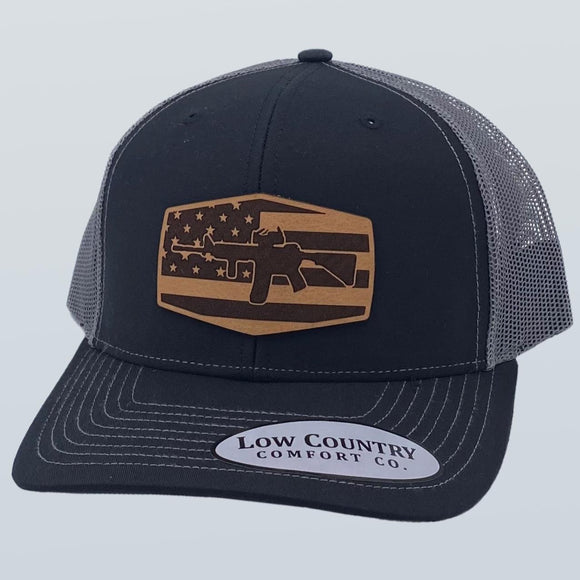 Freedom Series AR15 Patch Black/Charcoal Hat