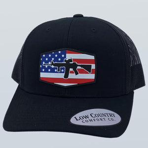 Freedom Series AR15 PVC Patch Black Hat