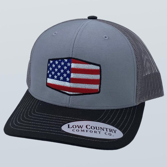 Freedom Series Flag Grey/Charcoal/Black Hat
