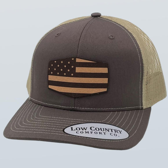 Freedom Series Flag Patch Brown/Khaki Hat