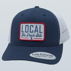 Georgia Local Patch Navy/White Hat