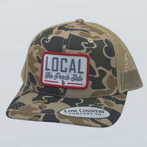 Georgia Local Patch Old School Camo/Khaki Hat