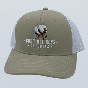 GOB Cotton Boll Khaki/White Hat
