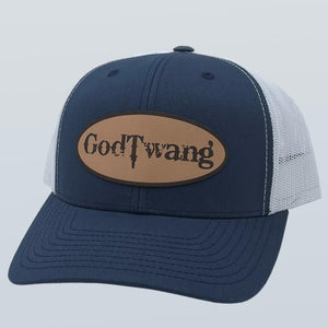 God Twang Patch Navy/White Hat