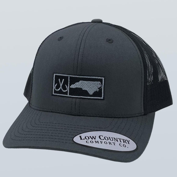 North Carolina Hooks Charcoal/Black Hat