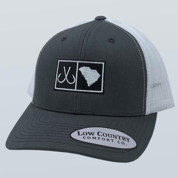 South Carolina Hooks Charcoal/White Hat