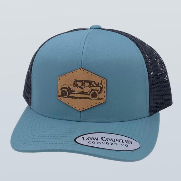 Jeep Inspired Patch Smoke Blue/Charcoal Hat