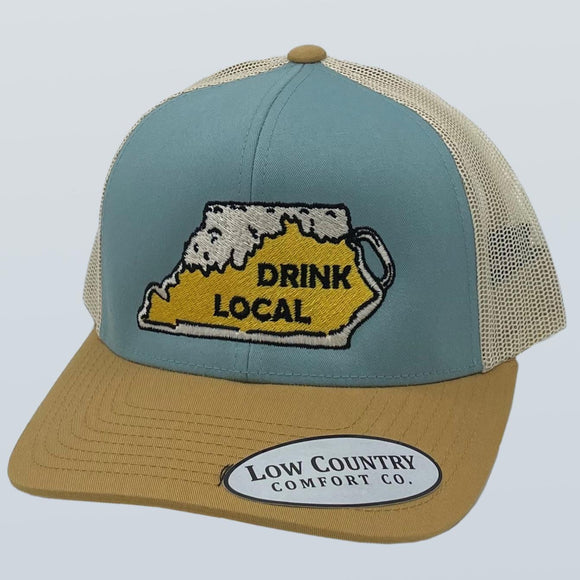 Kentucky Drink Local Smoke Blue/Gold/Beige Hat