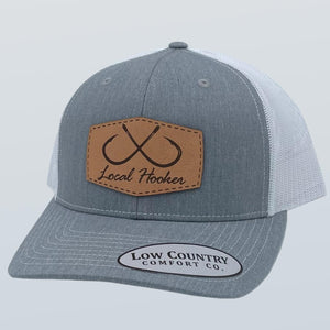 Local Hooker Patch Leather Heather/White Hat