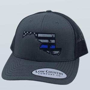 Maryland Blue Line Charcoal/Black Hat