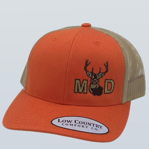 Maryland Deer Side Panel Orange/Khaki Hat