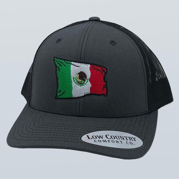 Mexican Wavy Flag Charcoal/Black Hat