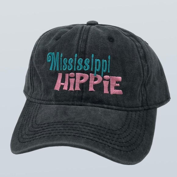 Mississippi Hippie Unstructured Hat Black