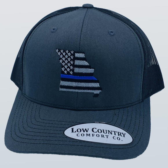 Missouri Blue Line Charcoal/Black Hat