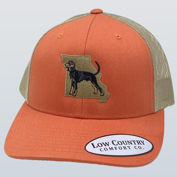 Missouri Coonhound Orange/Khaki Hat