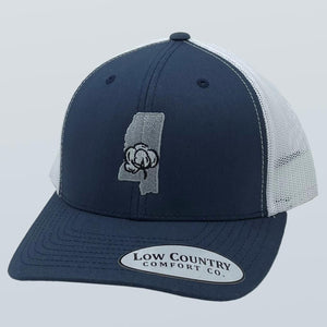 Mississippi Cotton Navy/White Hat