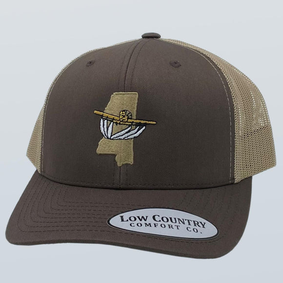 Mississippi Crop Duster Brown/Khaki Hat