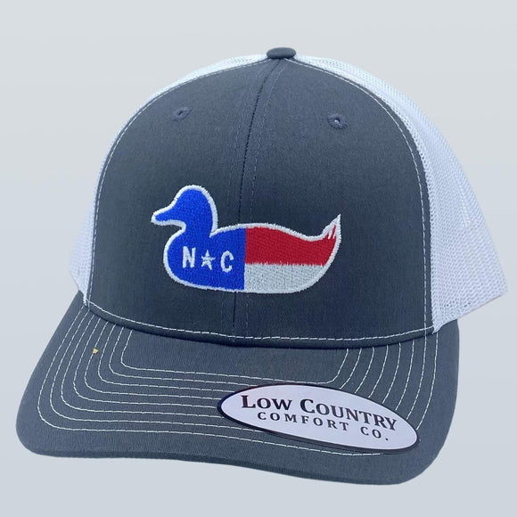 North Carolina Duck Decoy Charcoal/White Hat