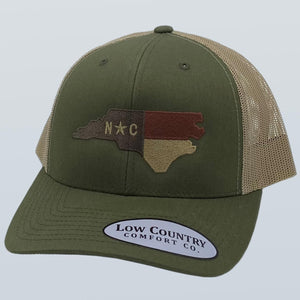 North Carolina Flag Moss/Khaki Hat