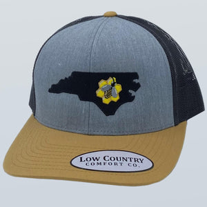 North Carolina Honey Bee Heather/Gold/Black Hat