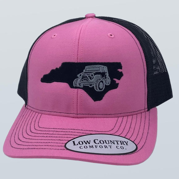 North Carolina Jeep Inspired Pink/Black Hat