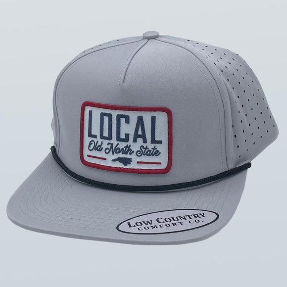 North Carolina Local Woven Patch Grey 5PERF