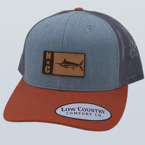 North Carolina Marlin Patch Heather/Charcoal/Dk Orange Hat