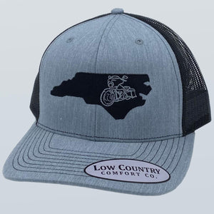 North Carolina Motorcycle Heather/Black Hat