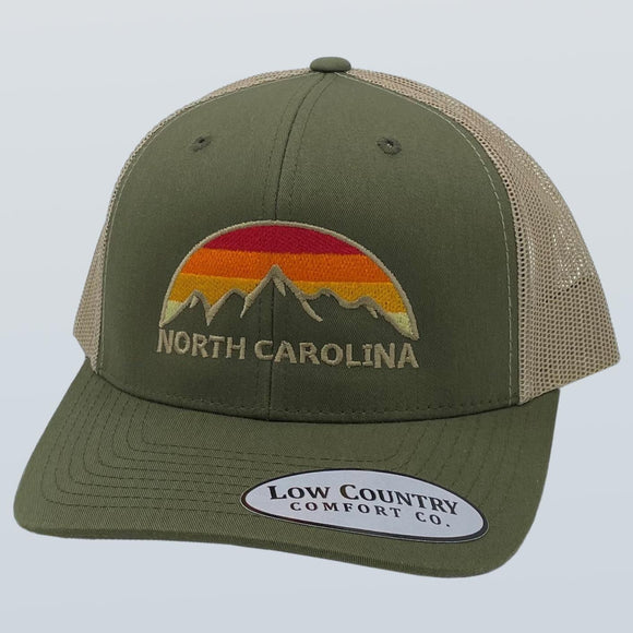 North Carolina Mountain Skyline Moss/Khaki Hat
