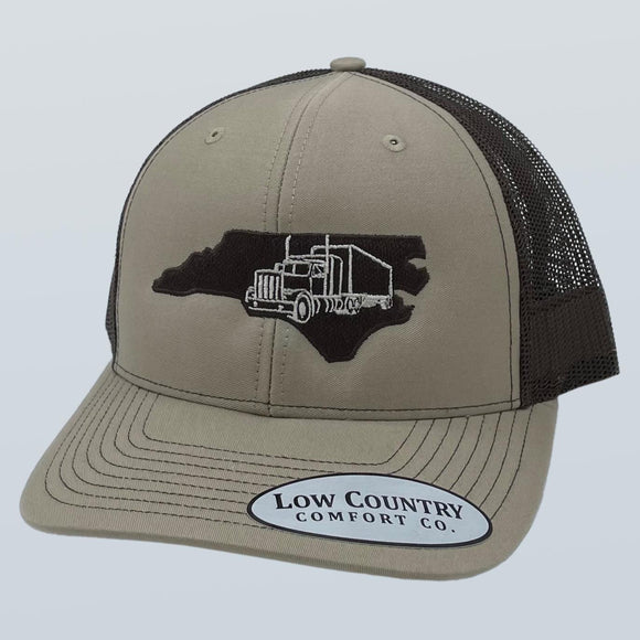 North Carolina Semi Truck Khaki/Brown Hat