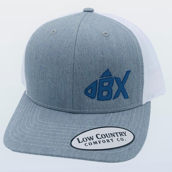 OBX Initial Fish Heather/White Hat