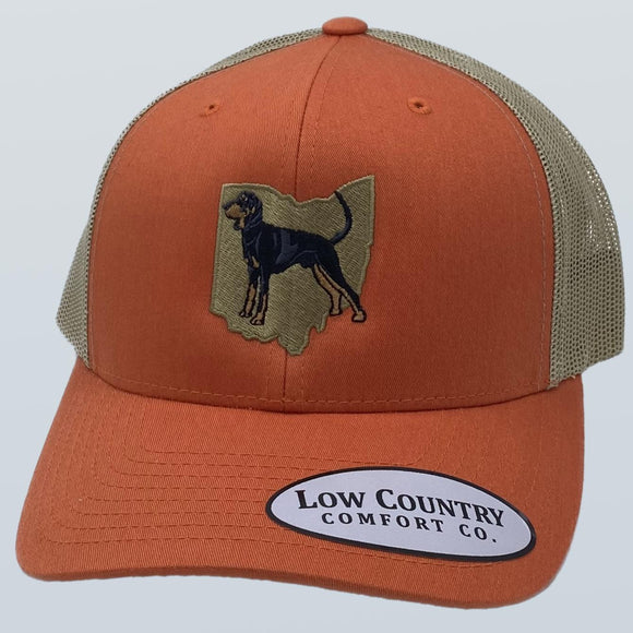 Ohio Coonhound Orange/Khaki Hat