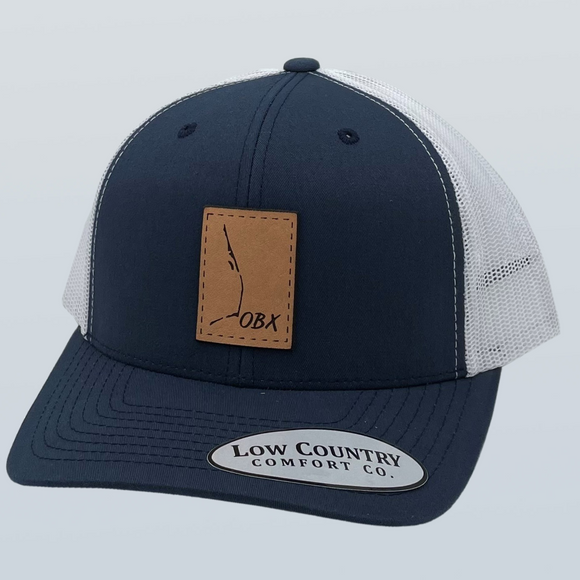 OBX Outline Patch Navy/White Hat