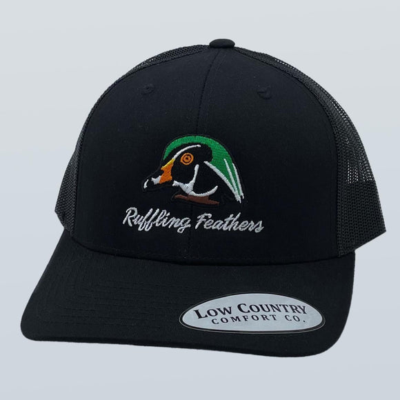 Ruffling Feathers Wood Duck Black Hat