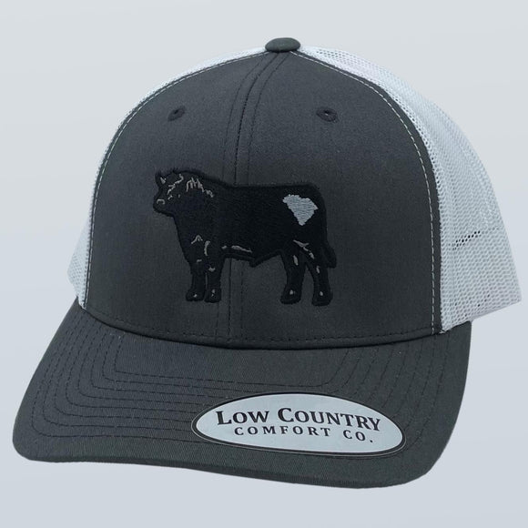 South Carolina Cow Branded Charcoal/White Hat