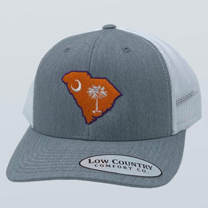 South Carolina Flag Clemson Theme Heather/White Hat