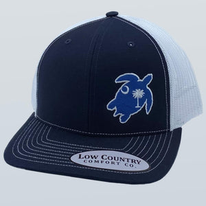 South Carolina Flag Turtle Navy/White Hat