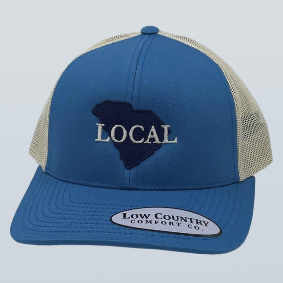 South Carolina Local Embroidery Ocean/Beige Hat
