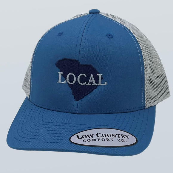South Carolina Local Embroidery Steel Blue/Silver Hat